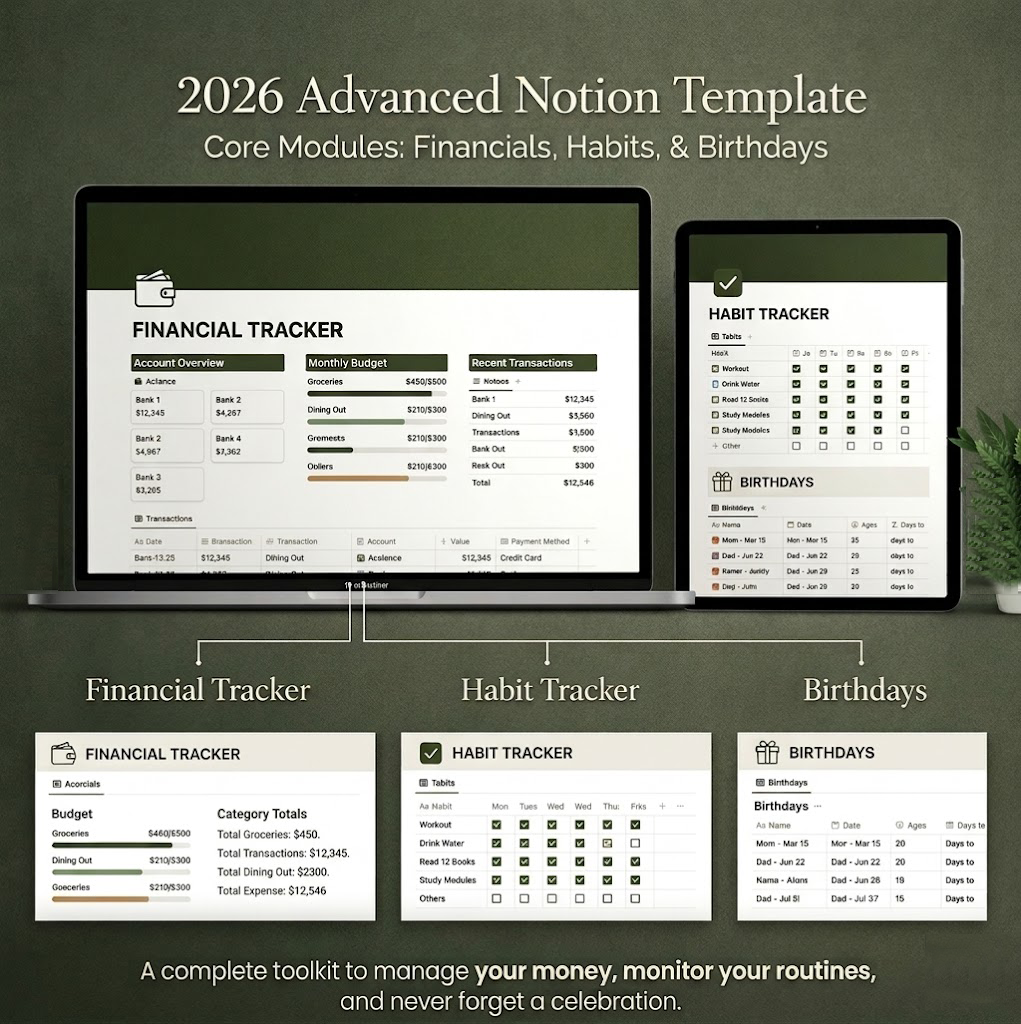2026 Advanced Notion Template